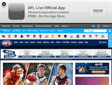 Tablet Screenshot of afl.com.au