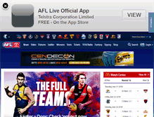 Tablet Screenshot of hosting.afl.com.au